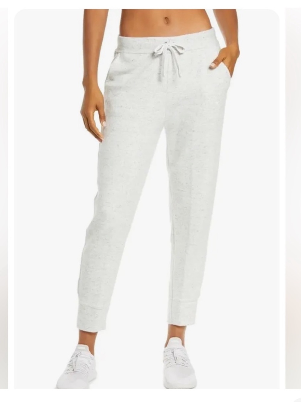 Nike Women’s Therma Fleece Jogger Pants. Ribbed. Heathered. DA1459-050. Lounge.